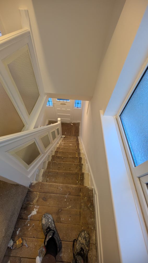 Wooden staircase restoration